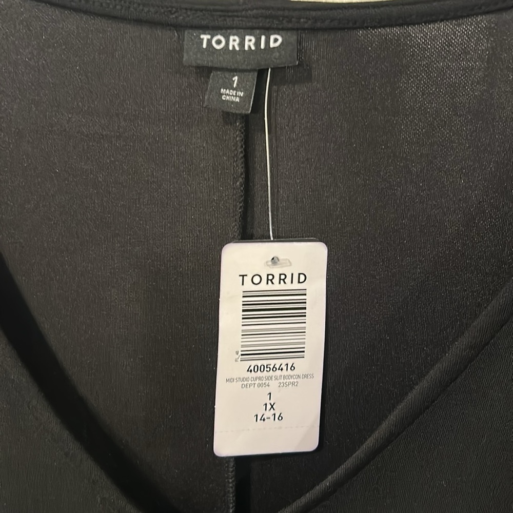 NWT Torrid black dress. Size 1x - Picture 2 of 3